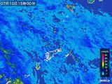 2015年07月10日の鹿児島県(奄美諸島)の雨雲レーダー