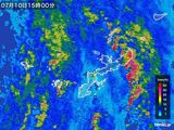 雨雲レーダー(2015年07月10日)
