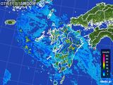 雨雲レーダー(2015年07月11日)