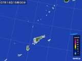 2015年07月16日の鹿児島県(奄美諸島)の雨雲レーダー