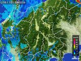 2015年07月17日の長野県の雨雲レーダー