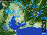 雨雲レーダー(2015年07月19日)