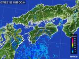 雨雲レーダー(2015年07月21日)