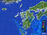 雨雲レーダー(2015年07月21日)