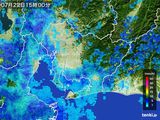 雨雲レーダー(2015年07月22日)