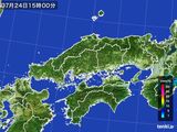 雨雲レーダー(2015年07月24日)
