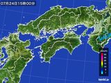雨雲レーダー(2015年07月24日)