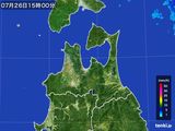 雨雲レーダー(2015年07月26日)