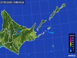 2015年07月29日の道東の雨雲レーダー