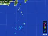 2015年08月04日の東京都(伊豆諸島)の雨雲レーダー