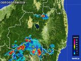 2015年08月06日の福島県の雨雲レーダー