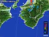 2015年08月06日の和歌山県の雨雲レーダー