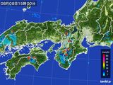 2015年08月08日の近畿地方の雨雲レーダー