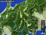 2015年08月08日の長野県の雨雲レーダー