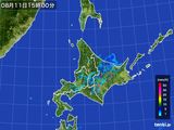2015年08月11日の北海道地方の雨雲レーダー