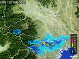 2015年08月12日の埼玉県の雨雲レーダー