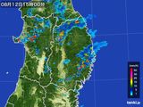 2015年08月12日の岩手県の雨雲レーダー