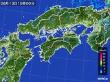 雨雲レーダー(2015年08月13日)