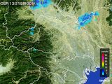 2015年08月13日の埼玉県の雨雲レーダー