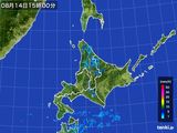 2015年08月14日の北海道地方の雨雲レーダー