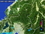 2015年08月16日の岐阜県の雨雲レーダー