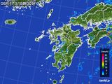 2015年08月17日の九州地方の雨雲レーダー