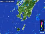 2015年08月17日の鹿児島県の雨雲レーダー