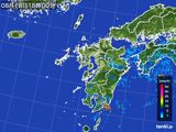 2015年08月18日の九州地方の雨雲レーダー