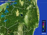 2015年08月18日の福島県の雨雲レーダー