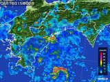 2015年08月18日の高知県の雨雲レーダー