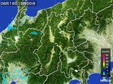 2015年08月19日の長野県の雨雲レーダー