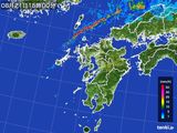 2015年08月21日の九州地方の雨雲レーダー