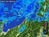 雨雲レーダー(2015年08月21日)