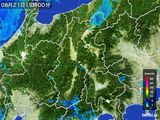 2015年08月21日の長野県の雨雲レーダー