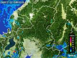 2015年08月21日の岐阜県の雨雲レーダー