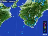 2015年08月21日の和歌山県の雨雲レーダー