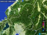 2015年08月23日の岐阜県の雨雲レーダー