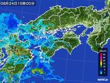 雨雲レーダー(2015年08月24日)