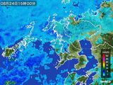 雨雲レーダー(2015年08月24日)