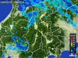2015年08月25日の長野県の雨雲レーダー