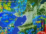 2015年08月25日の大阪府の雨雲レーダー