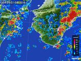 2015年08月25日の和歌山県の雨雲レーダー