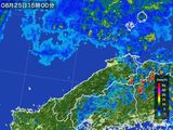 2015年08月25日の島根県の雨雲レーダー