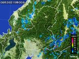 2015年08月26日の岐阜県の雨雲レーダー