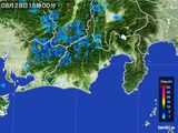 2015年08月28日の静岡県の雨雲レーダー