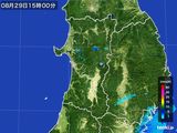 2015年08月29日の秋田県の雨雲レーダー