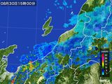 2015年08月30日の新潟県の雨雲レーダー