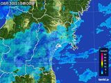 2015年08月30日の宮城県の雨雲レーダー