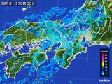 2015年08月31日の近畿地方の雨雲レーダー