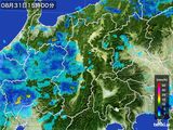 2015年08月31日の長野県の雨雲レーダー